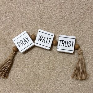 Hobby Lobby White and Tan Inspirational Wall Art